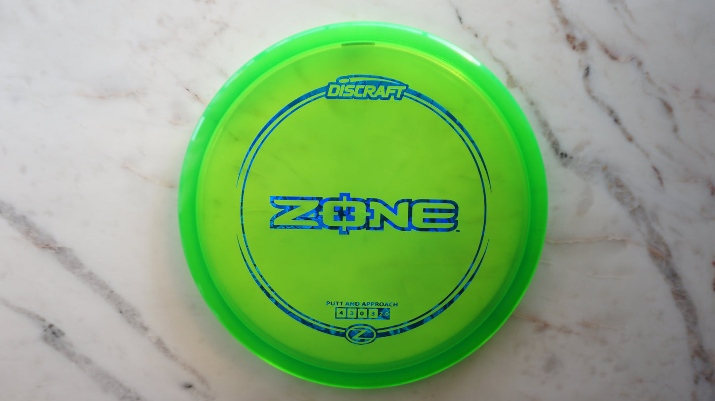 Discraft Zone Z Line putt and approach
